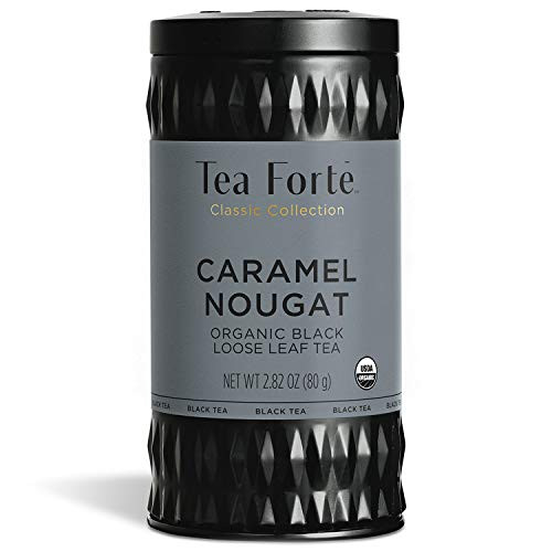 Tea Forte Black Tea Caramel Nougat Loose Tea Canister Tea Forte Black Tea Caramel Nougat Loose Tea Canister