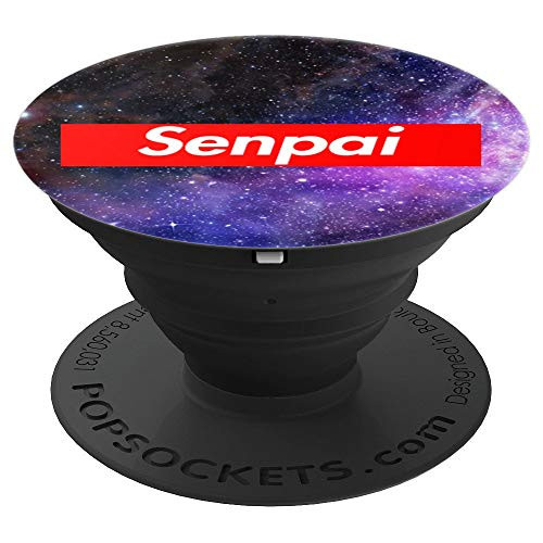 Senpai Anime in Space PopSockets PopGrip  Swappable Grip for Phones   Tablets