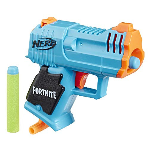 Nerf Fortnite Micro HC-R  MicroShots Dart-Firing Toy Blaster and 2 Official Nerf Elite Darts for Kids  Teens  Adults