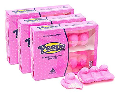Easter Marshmallow Chicks Peeps  3 Packs of 10