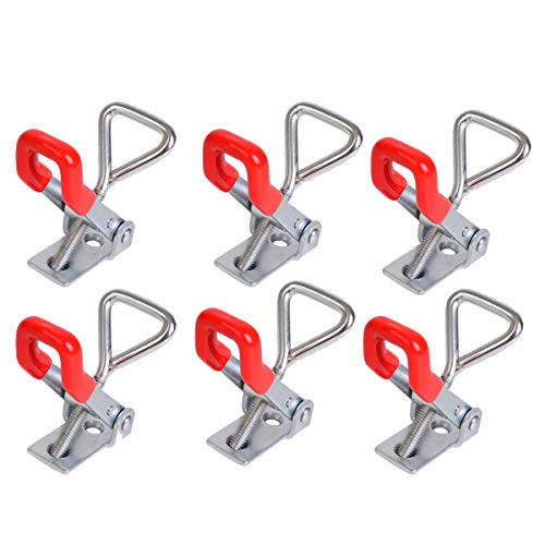 Bleiou 6 Pack Toggle Latch Clamp Adjustable Pull Latch 150Kg 330Lbs Holding Capacity Quick Release Hand Tool