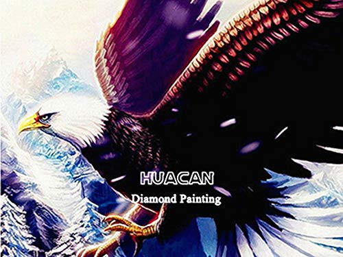 DIY 5D Diamond Painting Eagle Kits  Painting Cross Stitch Full Drill Crystal Rhinestone Embroidery Pictures Arts Craft for Home Wall Decor Gift