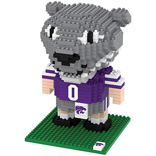 FOCO NCAA Kansas State Wildcats 3D Brxlz Mascot Building Blocks SET3D Brxlz Mascot Building Blocks Set, Team Color, One Size