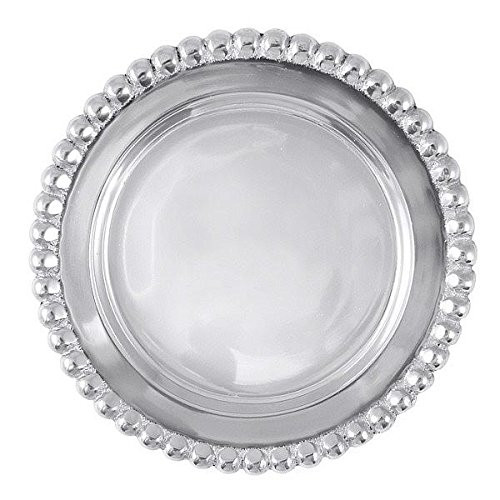 Mariposa 1162 Collection Beaded Wine Coaster, One Size, Silver