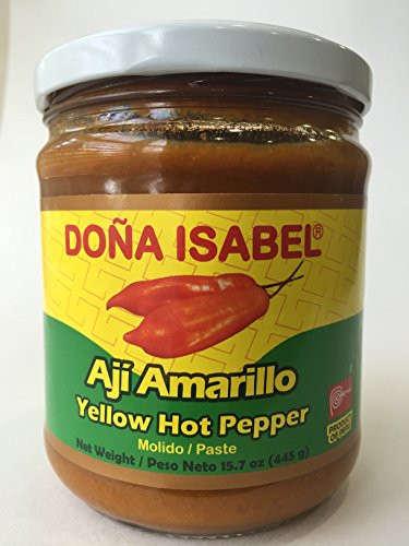 Doña Isabel Aji Amarillo Molido Yellow Hot Pepper Paste 15-7oz Single Bottle - Product of Peru