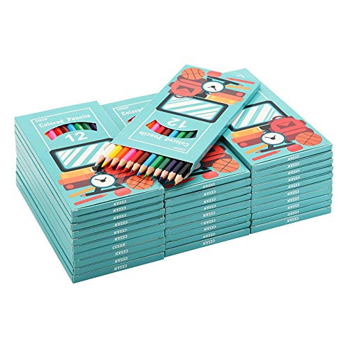 Cezan Colored Pencils Bulk, 12 Assorted Colors (Pack of 30), Pre-sharpened, 360 Colored Pencils for Kids Cezan Colored Pencils Bulk, 12 Assorted Colors (Pack of 30), Pre-sharpened, 360 Colored Pencils for Kids