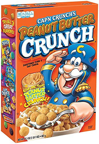 Capn Crunch Breakfast Cereal  Peanut Butter Crunch  17-1 oz Box