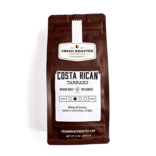 Fresh Roasted Coffee LLC Costa Rica Tarrazu Coffee Medium Roast Whole Bean 12 Ounce Bag Fresh Roasted Coffee LLC Costa Rica Tarrazu Coffee Medium Roast Whole Bean 12 Ounce Bag