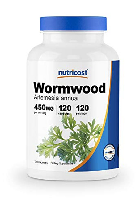 Nutricost Wormwood Capsules 450mg 120 Capsules - Veggie Caps Gluten Free and Non-GMO Nutricost Wormwood Capsules 450mg 120 Capsules - Veggie Caps Gluten Free and Non-GMO