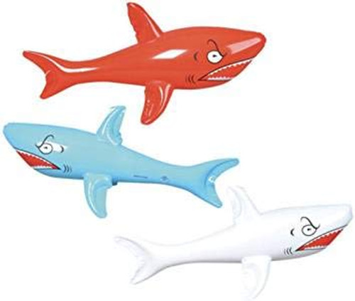 Six 6 24 Inflatable Sharks - Shark INFLATES Party Decorations Decor Favors Toys Week Tank Six 6 24 Inflatable Sharks - Shark INFLATES Party Decorations Decor Favors Toys Week Tank