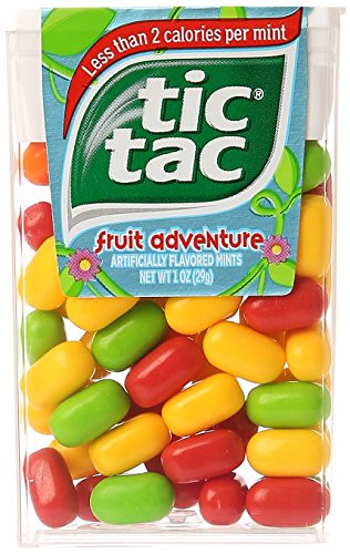 Tic Tac Mints Fruit Adventure Singles  1 Ounce  Pack of 12