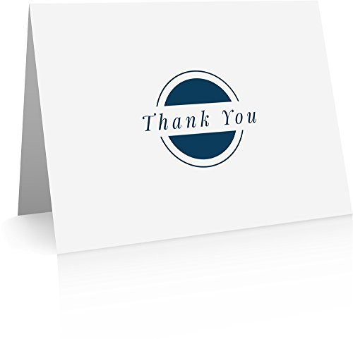 Classic Thank You Cards 24 Foldover Cards and Envelopes Bulk Thank You Cards
