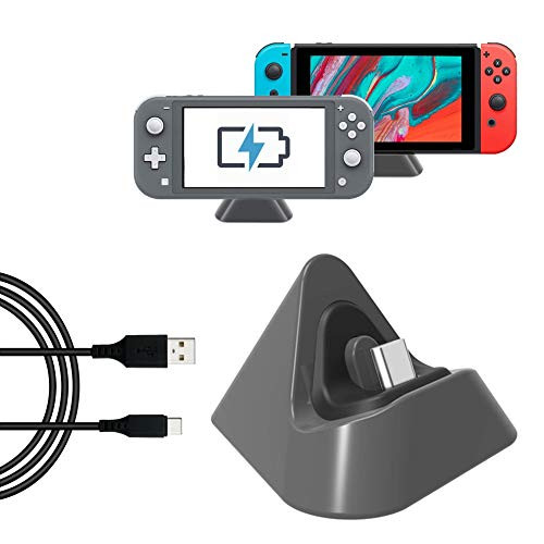 Charging Dock for Nintendo Switch Lite with Charging Type C Cable Charging Stand Station Compatible with Nintendo Switch Gray Charging Dock for Nintendo Switch Lite with Charging Type C Cable Charging Stand Station Compatible with Nintendo Switch Gray