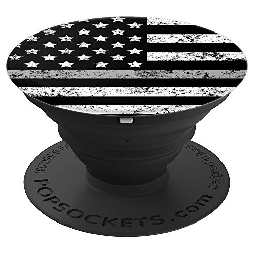 Correctional Officer Thin Gray Line Flag Corrections Gift PopSockets Grip and Stand for Phones and Tablets