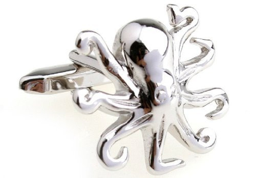 MRCUFF Octopus Pair Cufflinks in a Presentation Gift Box   Polishing Cloth