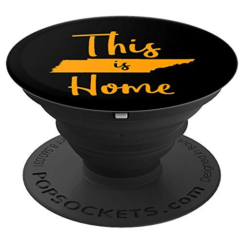 Tennessee State Graphic Gift Orange Tennessee This is Home PopSockets Grip and Stand for Phones and Tablets