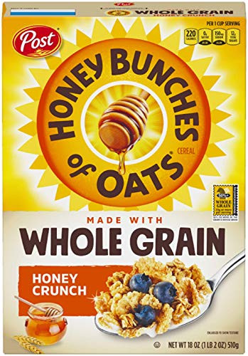 Post Honey Bunches of Oats Whole Grain Honey Crunch  18 oz-