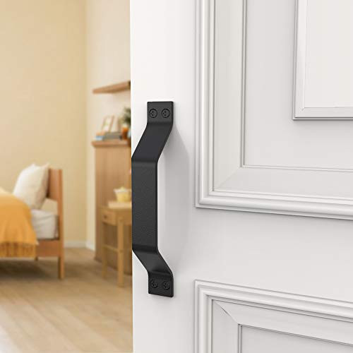 skysen Heavy Duty Door Pull Handle for Sliding Barn Door Gate 8-9  Black 601