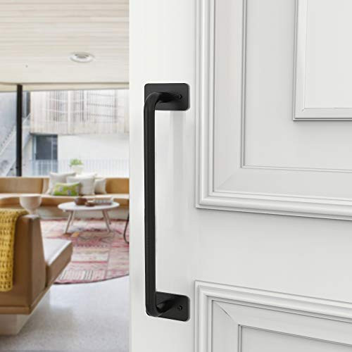 skysen Heavy Duty Door Pull Handle for Sliding Barn Door Gate 12  Black606B