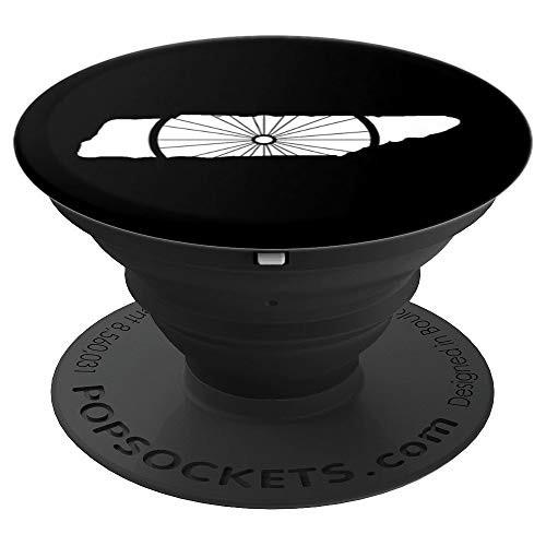 Tennessee Bike Wheel  TN Cycling Gear  Tennessee Bicyclist PopSockets Grip and Stand for Phones and Tablets