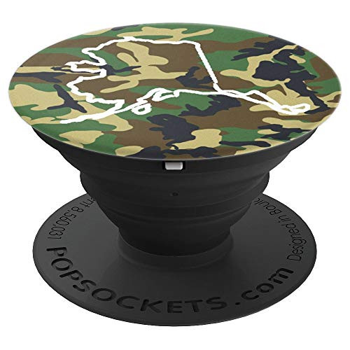 Alaska Home  AK Camo Gear  Alaska Vintage Map PopSockets Grip and Stand for Phones and Tablets