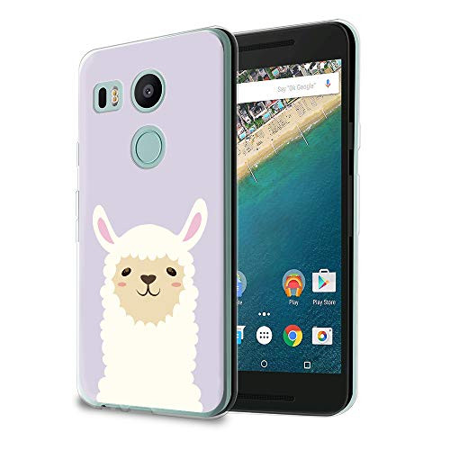 HELLO GIFTIFY HelloGiftify Lavender Purple   Alpaca TPU Soft Gel Protective Case- Compatible with Nexus 5X