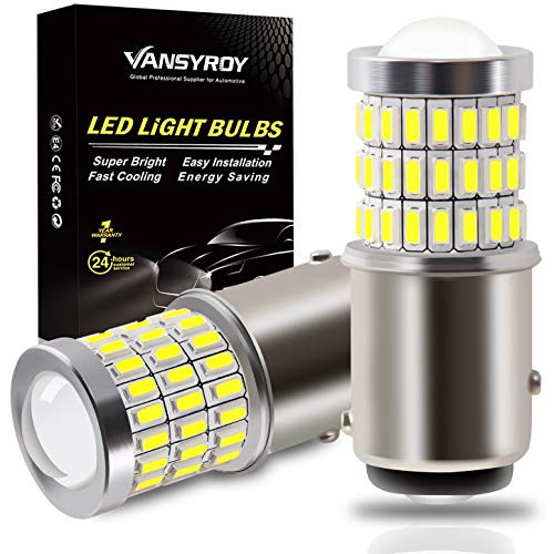 VANSYROY 1157 2057 2357 7528 2057A 1157A LED Bulb Xenon White Super Bright 58-SMD with Projector Replacement for Backup Reverse-Turn Signal Light Brake Stop Tail-Parking Running Lights Pack of 2 VANSYROY 1157 2057 2357 7528 2057A 1157A LED Bulb Xenon White Super Bright 58-SMD with Projector Replacement for Backup Reverse-Turn Signal Light Brake Stop Tail-Parking Running Lights Pack of 2