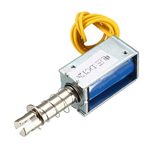 uxcell DC12V 5mm Stroke Pull Type Solenoid Electromagnet  5mm-50g 2mm-150g  Open Frame  Linear Motion