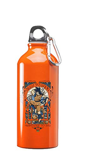 Hat Shark Ally to Good Anime Fighting Powerful Men Cartoon Parody Design 3D Color Printed 17 oz Stainless Steel Water Bottle Orange