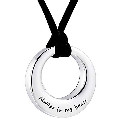 Urn Necklaces for Ashes Always in My Heart Ashes Necklace Cremation Jewelry Keepsake Holder Memorial Necklace Urn Necklaces for Ashes Always in My Heart Ashes Necklace Cremation Jewelry Keepsake Holder Memorial Necklace