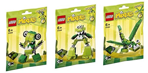 LEGO, Mixels Series 6 Bundle Set of Glorp Corp, Dribbal (41548), Gurggle (41549), and Slusho (41550)