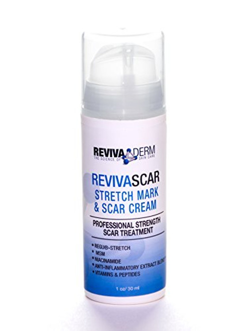 Revivaderm RevivaScar Stretch Mark   Scar Cream  Professional Strength Scar Treatment Specially Developed For Treatment Of Stretch Marks  Acne Scars  Skin Renewal  Minor Scarring  Repair- 1 oz Revivaderm RevivaScar Stretch Mark   Scar Cream  Professional Strength Scar Treatment Specially Developed For Treatment Of Stretch Marks  Acne Scars  Skin Renewal  Minor Scarring  Repair- 1 oz
