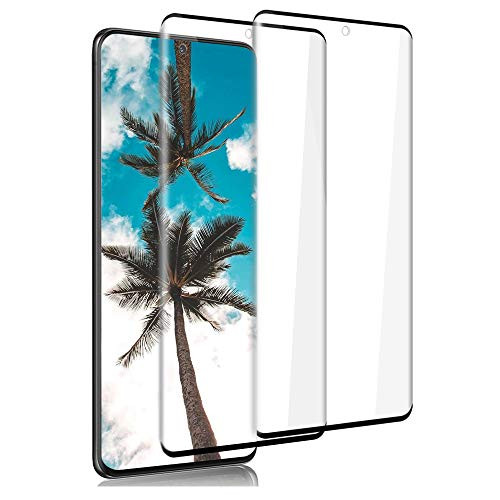 Galaxy S20 Plus Screen Protector Tempered Glass  2 Pack Support Fingerprint Unlock  Case Friendly  Full Coverage Glass Screen Protector for Samsung Galaxy S20 Plus 5G