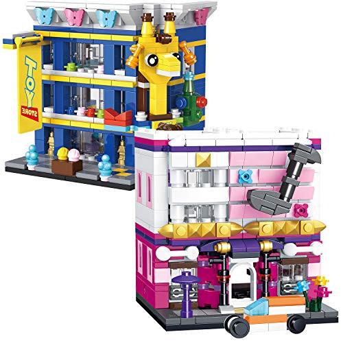 Youchi Creator Mini Streets Building Toy kit Compatible Most Major Brands Building Bricks (PLS17-18)