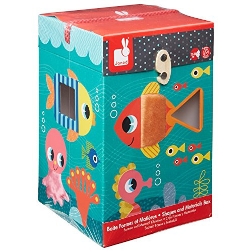 Janod Ocean Textures Shape Sorter Baby Toy