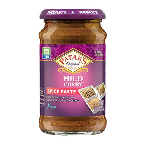 Patak s Original Mild Curry  No Artificial Colors or Flavors  Gluten Free  Vegetarian Spice Paste Mild  10oz Bottle