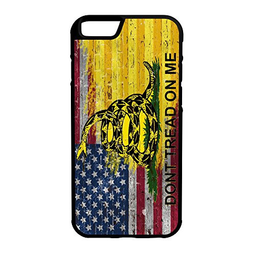 407Case American Gadsden Flag Brick Wall Protective Rubber Phone Case Compatible with iPhone 6-6s Make America Great Again MAGA iPhone 6-6s