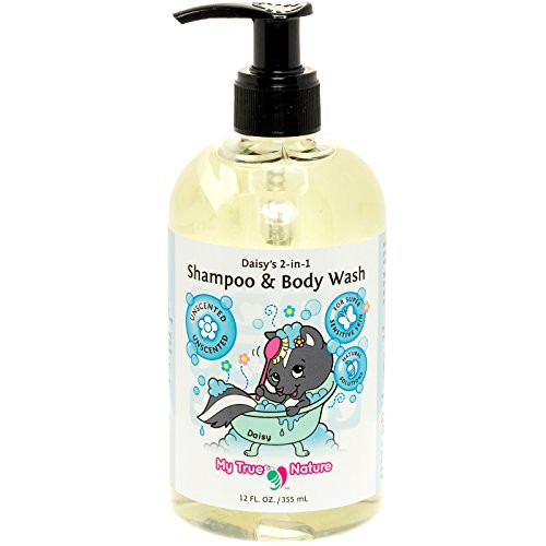 Natural Baby Shampoo Body Wash - Daisy s 2-in-1 Shampoo-Body Wash for Sensitive Skin - Unscented  12 oz