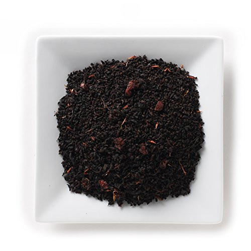 Mahamosa Cranberry Decaf Tea 2 oz- Flavored Decaffeinated Black Tea Blend with loose leaf decaf black tea with cranberry pieces  cranberry flavor  and safflowers