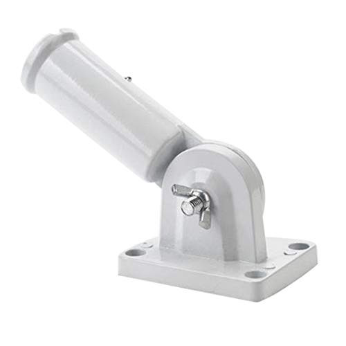 Multi-Position Flag Pole Holder  Mounting Bracket with Hardwares  Heavy-Duty Metal Flag Pole Holder Bracket - Strong and Rust Free 1  Diameter Adjustable