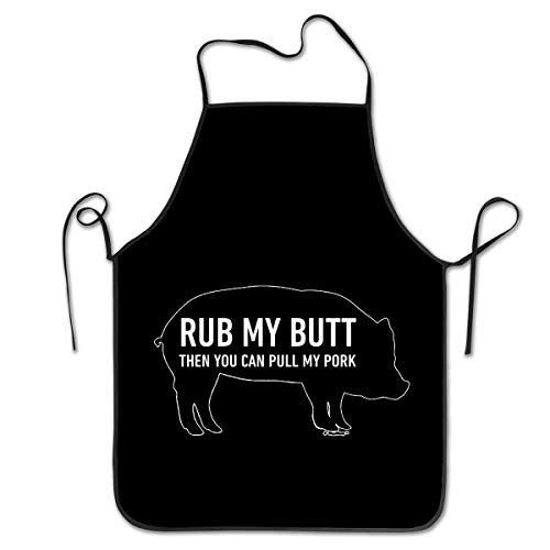 Nienxksecc Rub My Butt Then You Can Pull My Pork Funny Aprons Personalized Aprons