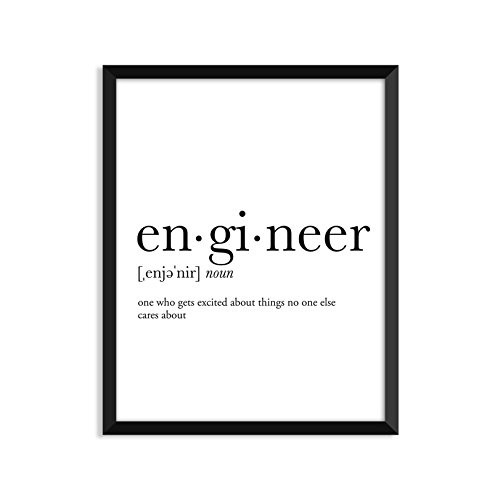 Serif Design Studios Engineer Definition - Unframed Art Print Poster Or Greeting Card
