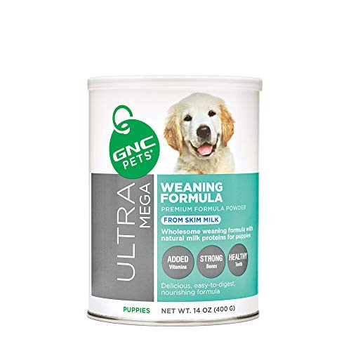 GNC Pets Ultra Mega Weaning Formula Powder for Puppies  14 Ounces   Puppy Formula Made with Natural Milk Proteins FF13760