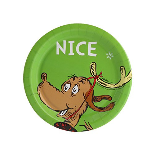 BirthdayExpress Dr. Seuss The Grinch Party Nice Dessert Plates (24)