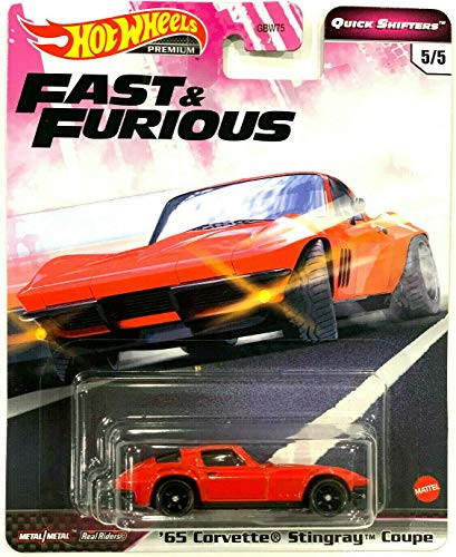 DieCast Hotwheels 2020 Premium Fast   Furious Quick Shifters 5-5  65 Stingray-Corvette Coupe red