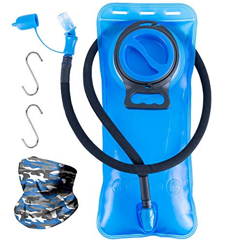 Hydration Bladder 2 Liter Water Reservoir Bladder  2L Leak Proof Hydration Pack Bladder Replacement for Backpack  Water Storage Bladder Bag with Insulated Sleeve  for Hiking Camping Running Cycling