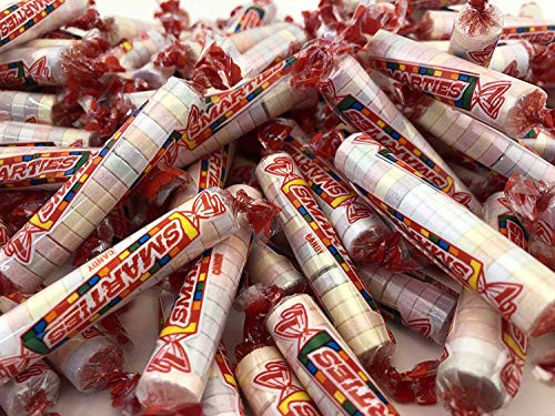 LaetaFood Smarties Rolls Original Flavor Candy Treats Party Box Candy - 125 Count 36 Ounce