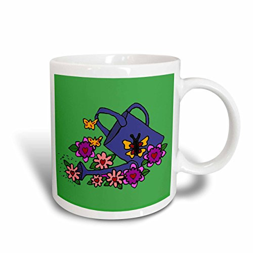3dRose Fun Colorful Carousel Horses Folk Art Original Mug  11 oz  White