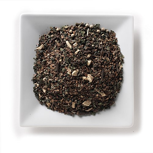 Mahamosa Ginger Cinnamon Spice Tea 2 oz - Loose Leaf Herbal Spice Tea Blend with cinnamon  hawthorn petals  ginger bits  cloves  black pepper  cardamom