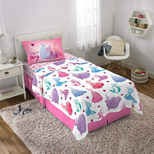 Disney Princess Kids Bedding Soft Microfiber Sheet Set Twin Size 3 Piece Pack Pink/White Disney Princess Kids Bedding Soft Microfiber Sheet Set Twin Size 3 Piece Pack Pink/White